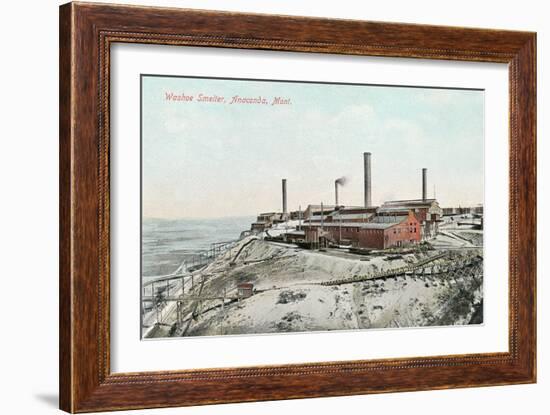 Washoe Smelter, Anaconda-null-Framed Art Print