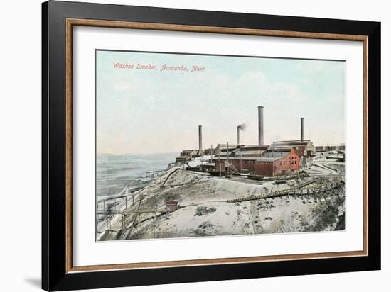 Washoe Smelter, Anaconda-null-Framed Art Print