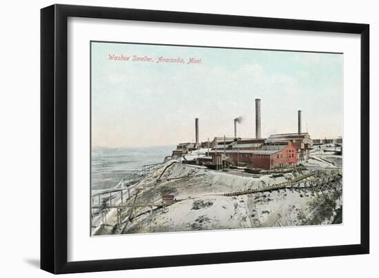 Washoe Smelter, Anaconda-null-Framed Art Print