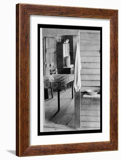 Washstand in the Dog Run and Kitchen-Walker Evans-Framed Art Print