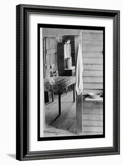 Washstand in the Dog Run and Kitchen-Walker Evans-Framed Art Print