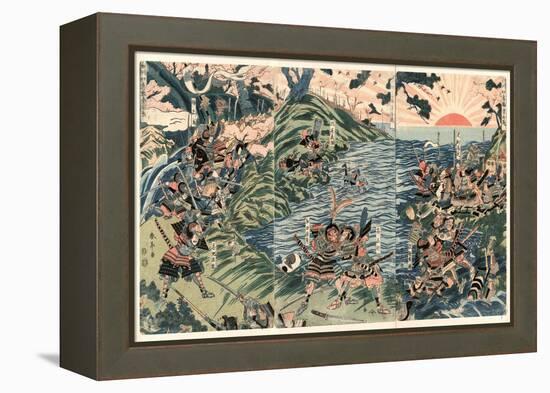 Washu Nyoirindo Kassen-Kubo Shunman-Framed Premier Image Canvas