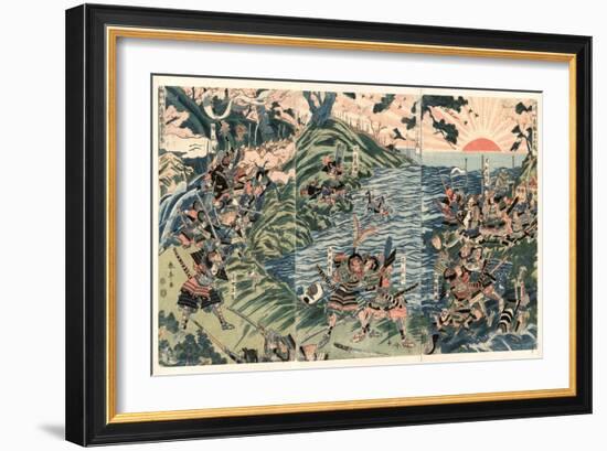 Washu Nyoirindo Kassen-Kubo Shunman-Framed Giclee Print