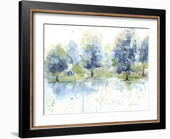 Washy Blue Landscape B-Jean Plout-Framed Giclee Print
