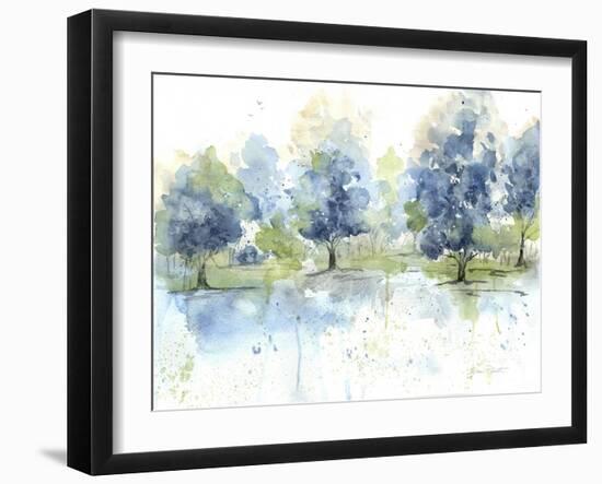 Washy Blue Landscape B-Jean Plout-Framed Giclee Print