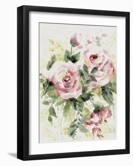 Washy Pink Roses B-Jean Plout-Framed Giclee Print