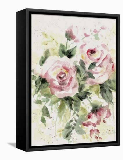 Washy Pink Roses B-Jean Plout-Framed Premier Image Canvas