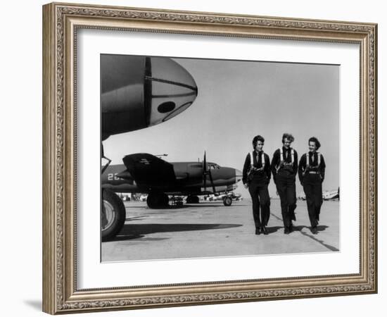 Wasps on Flight Line at Laredo AAF-null-Framed Photo