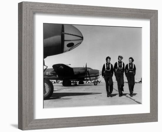 Wasps on Flight Line at Laredo AAF-null-Framed Photo