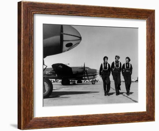 Wasps on Flight Line at Laredo AAF-null-Framed Photo