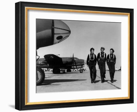 Wasps on Flight Line at Laredo AAF-null-Framed Photo