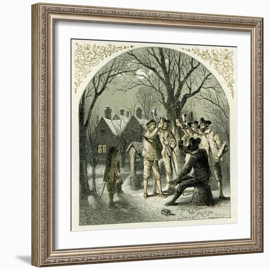 Wassailing fruit trees-Myles Birket Foster-Framed Giclee Print