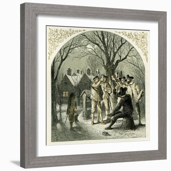 Wassailing fruit trees-Myles Birket Foster-Framed Giclee Print