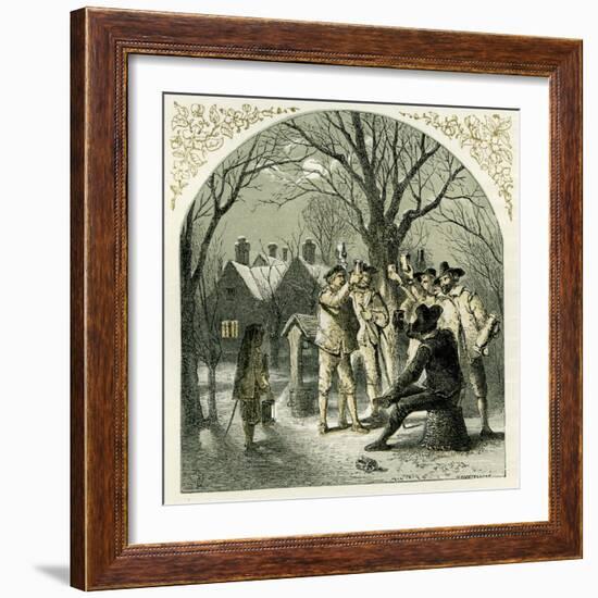 Wassailing fruit trees-Myles Birket Foster-Framed Giclee Print