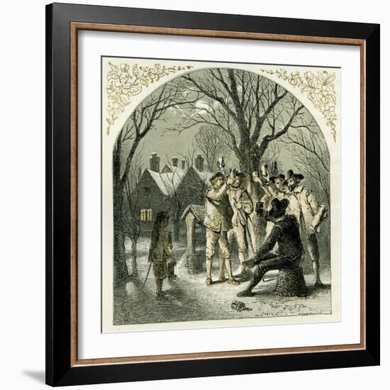 Wassailing fruit trees-Myles Birket Foster-Framed Giclee Print