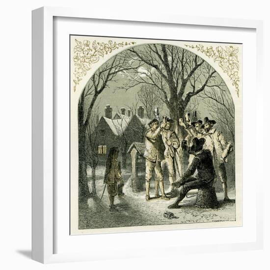 Wassailing fruit trees-Myles Birket Foster-Framed Giclee Print