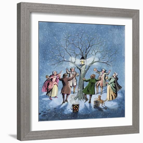 Wassailing the Apple Trees-Pauline Baynes-Framed Giclee Print