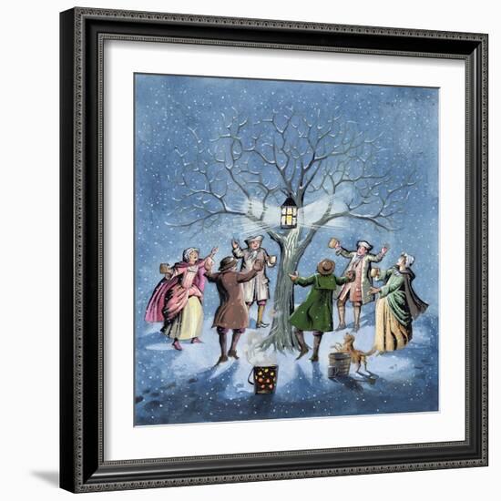 Wassailing the Apple Trees-Pauline Baynes-Framed Giclee Print