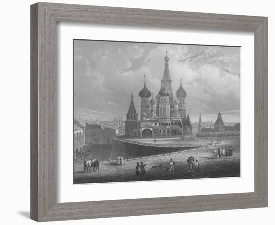 Wassili Blagennoi or the Cathedral of St. Basil Moscow, c1850-Albert Henry Payne-Framed Giclee Print