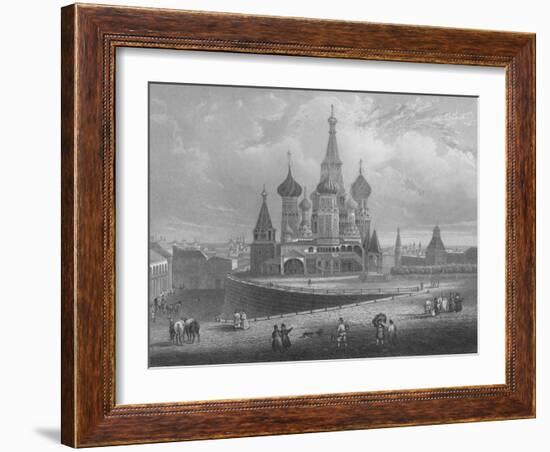 Wassili Blagennoi or the Cathedral of St. Basil Moscow, c1850-Albert Henry Payne-Framed Giclee Print