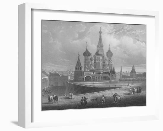 Wassili Blagennoi or the Cathedral of St. Basil Moscow, c1850-Albert Henry Payne-Framed Giclee Print