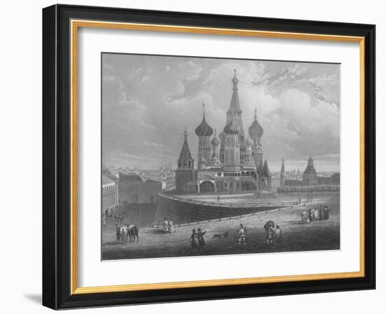 Wassili Blagennoi or the Cathedral of St. Basil Moscow, c1850-Albert Henry Payne-Framed Giclee Print