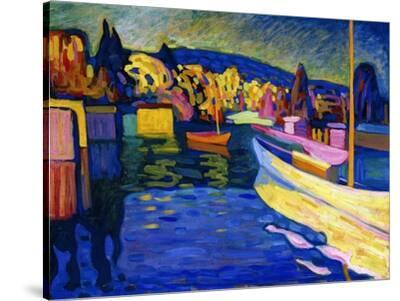 カンディンスキーAutumn Landscape with Boats模写 Autumn Landscape with Boats, 1908' Giclee Print - Wassily