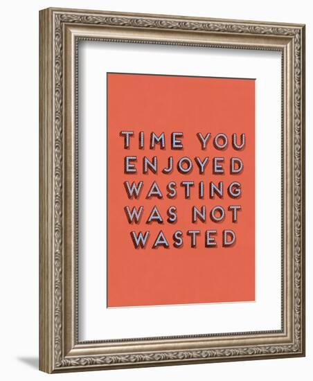 Wasting Time-null-Framed Art Print