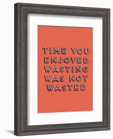 Wasting Time-null-Framed Art Print