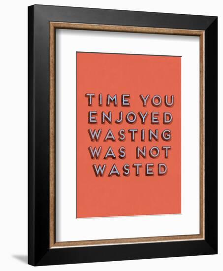 Wasting Time-null-Framed Art Print