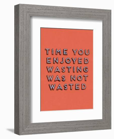 Wasting Time-null-Framed Art Print