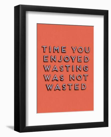 Wasting Time-null-Framed Art Print