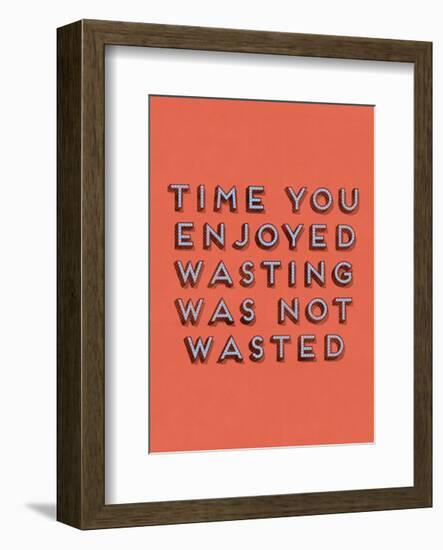 Wasting Time-null-Framed Art Print