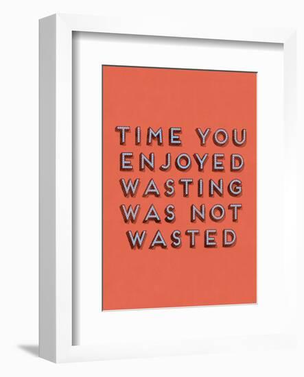 Wasting Time-null-Framed Art Print