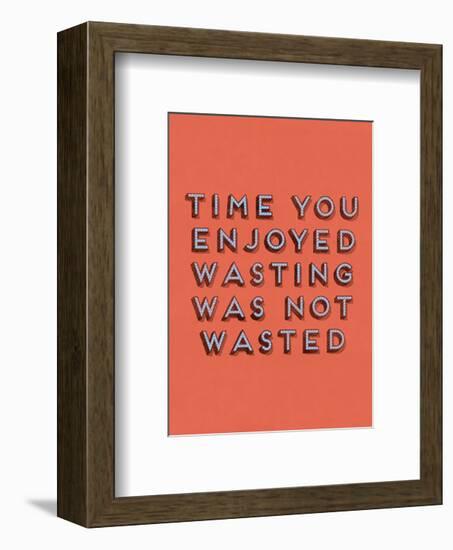 Wasting Time-null-Framed Giclee Print