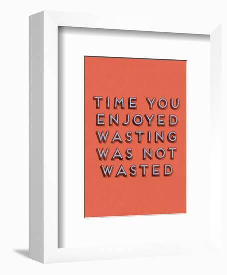 Wasting Time-null-Framed Giclee Print