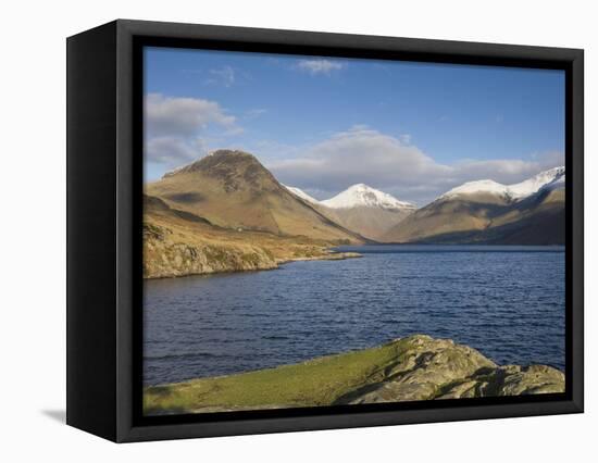 Wastwater with Yewbarrow, Great Gable, and Scafell Pike, Wasdale, Lake District National Park, Cumb-James Emmerson-Framed Premier Image Canvas