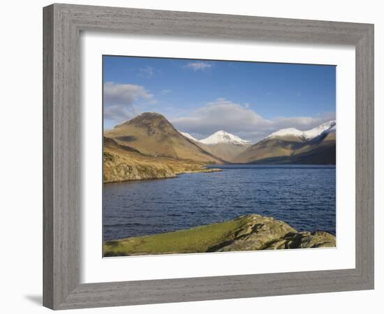Wastwater with Yewbarrow, Great Gable, and Scafell Pike, Wasdale, Lake District National Park, Cumb-James Emmerson-Framed Photographic Print