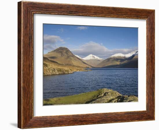 Wastwater with Yewbarrow, Great Gable, and Scafell Pike, Wasdale, Lake District National Park, Cumb-James Emmerson-Framed Photographic Print