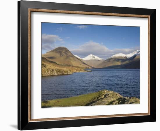 Wastwater with Yewbarrow, Great Gable, and Scafell Pike, Wasdale, Lake District National Park, Cumb-James Emmerson-Framed Photographic Print