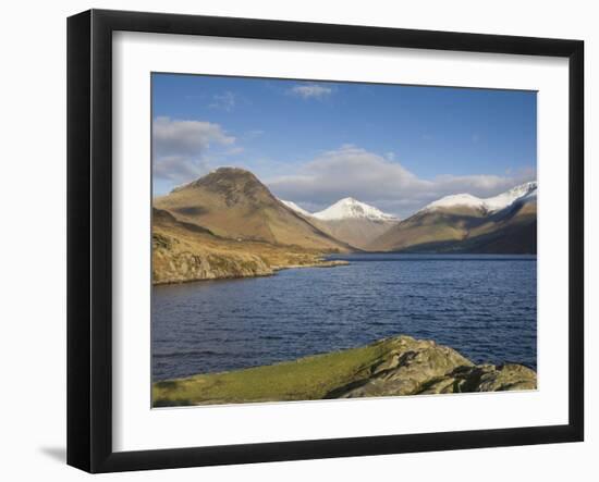 Wastwater with Yewbarrow, Great Gable, and Scafell Pike, Wasdale, Lake District National Park, Cumb-James Emmerson-Framed Photographic Print