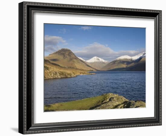 Wastwater with Yewbarrow, Great Gable, and Scafell Pike, Wasdale, Lake District National Park, Cumb-James Emmerson-Framed Photographic Print