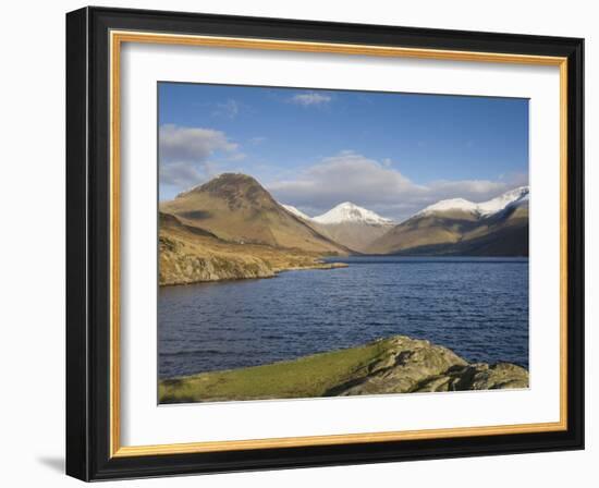 Wastwater with Yewbarrow, Great Gable, and Scafell Pike, Wasdale, Lake District National Park, Cumb-James Emmerson-Framed Photographic Print