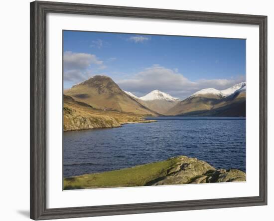 Wastwater with Yewbarrow, Great Gable, and Scafell Pike, Wasdale, Lake District National Park, Cumb-James Emmerson-Framed Photographic Print