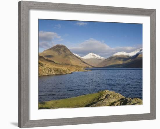 Wastwater with Yewbarrow, Great Gable, and Scafell Pike, Wasdale, Lake District National Park, Cumb-James Emmerson-Framed Photographic Print