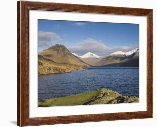 Wastwater with Yewbarrow, Great Gable, and Scafell Pike, Wasdale, Lake District National Park, Cumb-James Emmerson-Framed Photographic Print