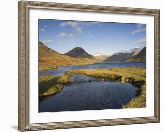 Wastwater, Yewbarrow, Great Gable and Scafell Pike in the Distance, Wasdale, Lake District National-James Emmerson-Framed Photographic Print