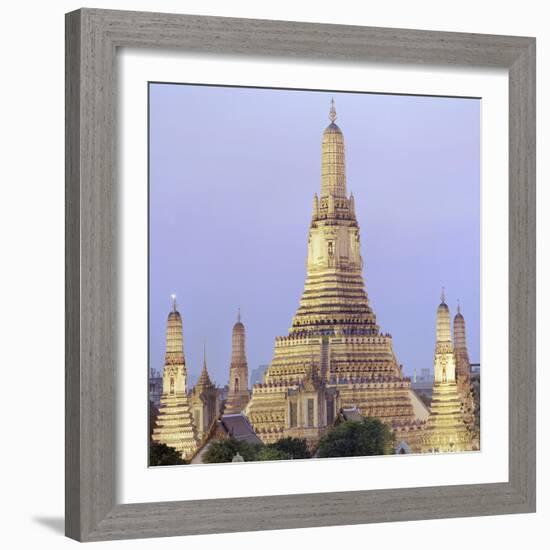 Wat Arun Buddhist temple-Martin Puddy-Framed Photographic Print