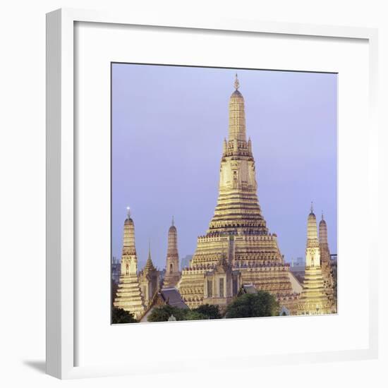 Wat Arun Buddhist temple-Martin Puddy-Framed Photographic Print