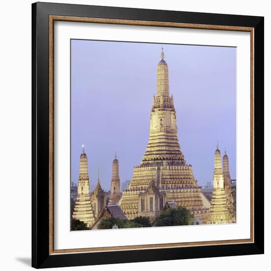 Wat Arun Buddhist temple-Martin Puddy-Framed Photographic Print